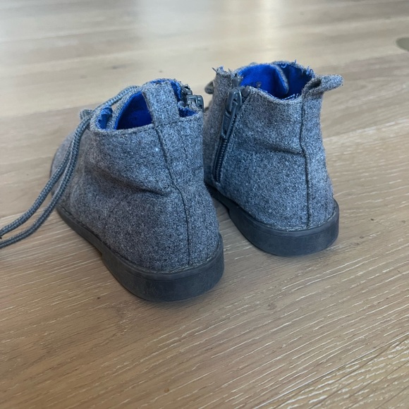 Gap toddler grey wool boots dress shoes kids size 10 - Picture 3 of 7